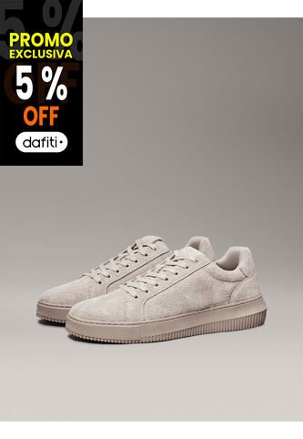 Tenis Beige Chunky Cupsole De Ante Calvin Klein Calvin Klein