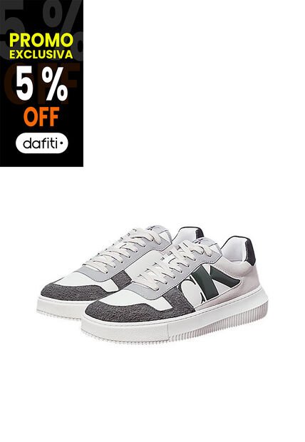 Tenis Gris De Ante Calvin Klein