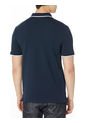 Polo Azul Piqué De Algodón Calvin Klein de Calvin Klein