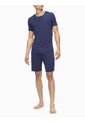 Camisera Azul Cuello Redondo Para Hombre Calvin Klein de Calvin Klein