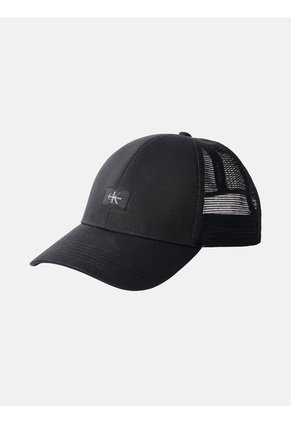 Gorra Negra Trucker Con Parche De Monologo Calvin Klein