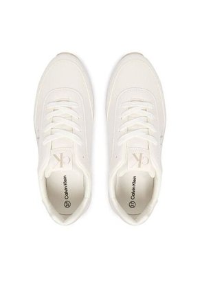 Tenis Blanco Deportivos De Corte Bajo Con Cordones Calvin Klein
