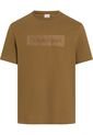 Camiseta Chocolate Con Bordado Texturizado Calvin Klein de Calvin Klein