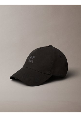 Gorra Negra De Lona Con Monograma Calvin Klein Calvin Klein