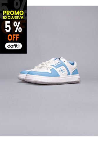 Tenis Celeste Niña Tipo Basquet Calvin Klein Calvin Klein