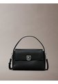 Bolso Negro De Hombro Con Emblema Metálico Calvin Klein de Calvin Klein