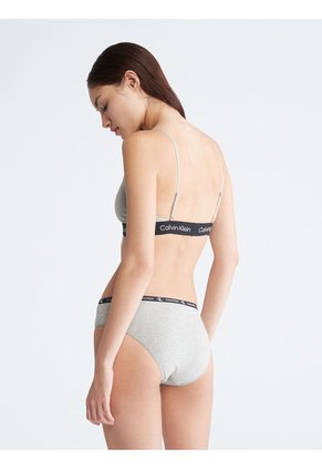 Bikini Con Logo Mujer Gris Calvin Klein