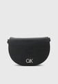 Bolso Manos Libres Calvin Klein Saddle Negro de Calvin Klein