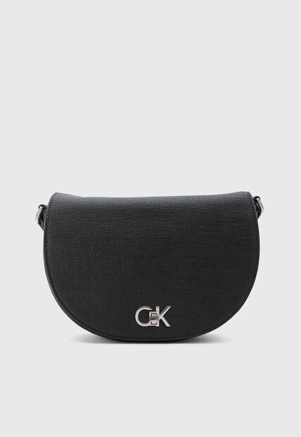 Bolso Manos Libres Calvin Klein Saddle Negro