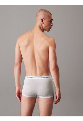 Pack Multicolor De 3 Boxers Ajustados De Talle Bajo - Icon Cotton Stretch Calvin Klein