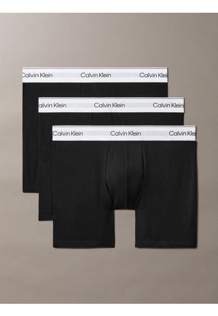 Pack Multicolor De 3 Bóxers Ajustados - Icon Cotton Stretch Calvin Klein