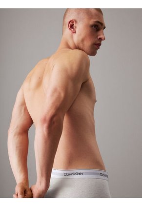 Pack Multicolor De 3 Boxers Ajustados De Talle Bajo - Icon Cotton Stretch Calvin Klein