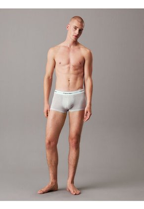 Pack Multicolor De 3 Boxers Ajustados De Talle Bajo - Icon Cotton Stretch Calvin Klein