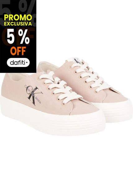 Tenis Rosado Casuales Con Plataforma Calvin Klein