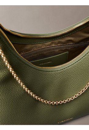 Bolso Verde Hobo Con Cadena Calvin Klein