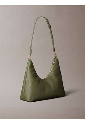 Bolso Verde Hobo Con Cadena Calvin Klein