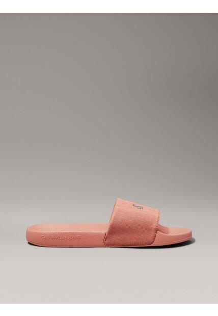 Sandalias Naranja Con Logo Calvin Klein