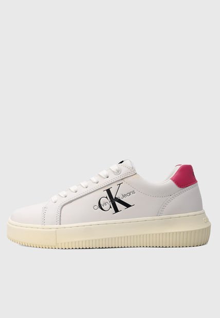 Tenis Lifestyle Blanco-Beige-Fucsia Calvin Klein