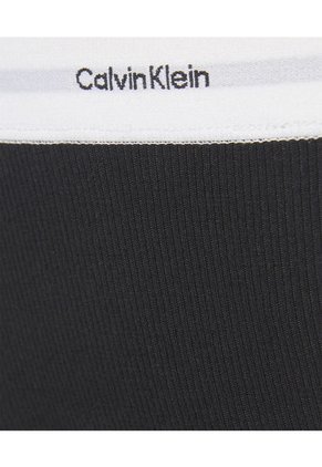 Tanga Negra - Cotton Stretch Rib Calvin Klein