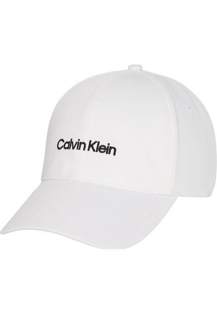Gorra Blanca Con Logotipo Bordado Calvin Klein