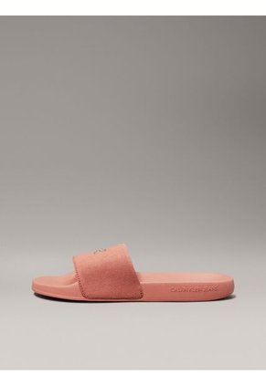 Sandalias Naranja Con Logo Calvin Klein