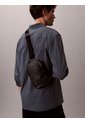 Bolso Negro Cruzado Cuadrado Con Estampado De Emblema Calvin Klein de Calvin Klein