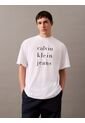 Camiseta Blanca Stacked Graphic Crewnec Calvin Klein de Calvin Klein