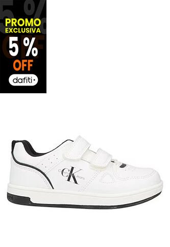 Tenis Blanco Con Doble Velcro Para Niño Calvin Klein Calvin Klein
