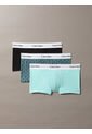 Pack Multicolor De 3 Boxers Ajustados De Talle Bajo - Icon Cotton Stretch Calvin Klein de Calvin Klein
