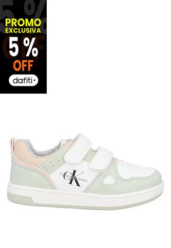 Tenis Multicolor Para Niña Con Velcro Calvin Klein Calvin Klein
