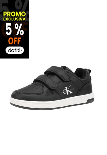 Tenis Negro Con Doble Velcro Para Niño Calvin Klein