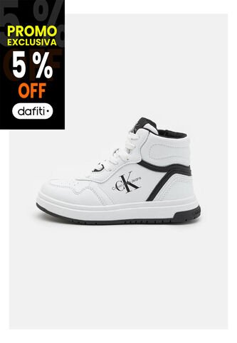 Tenis Blanco Altas Con Cordones Para Niño Calvin Klein Calvin Klein