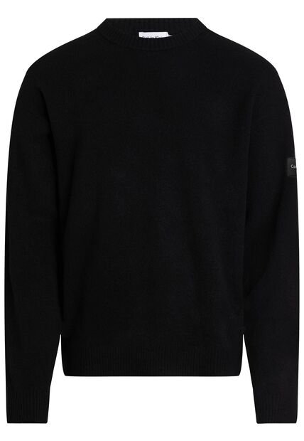 Suéter Negro Confort Fit De Licra Calvin Klein