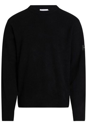 Suéter Negro Confort Fit De Licra Calvin Klein
