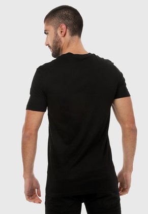 Camiseta Negro-Verde Neón  Calvin Klein