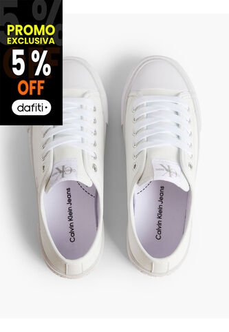 Tenis Con Plataforma Blanco Para Niña Calvin Klein Calvin Klein