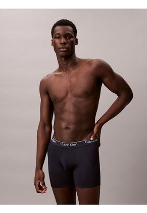 Pack Multicolor De 3 Bóxeres Sueltos Largos - Microfibre Stretch Calvin Klein