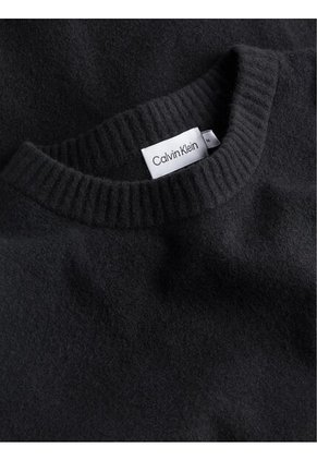 Suéter Negro Confort Fit De Licra Calvin Klein