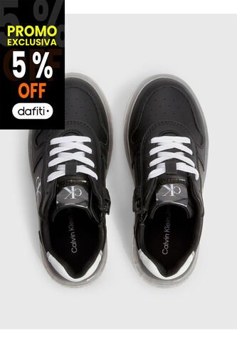 Tenis Bajas Para Niño Negro Calvin Klein Calvin Klein