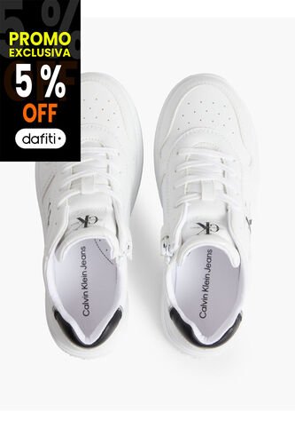 Tenis Bajas Para Niño Blanco Calvin Klein Calvin Klein