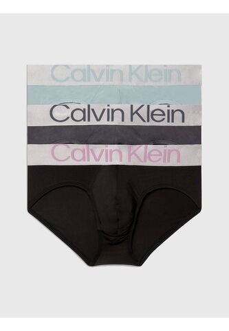 Pack De 3 Hip Brief - Steel Microfibra Calvin Klein Calvin Klein