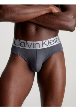 Pack De 3 Hip Brief - Steel Microfibra Calvin Klein