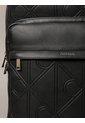 Morral Negro Con Estampado De Emblema En Relieve Calvin Klein de Calvin Klein