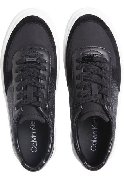 Tenis Negro Con Logo Calvin Klein