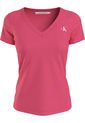 Camiseta Slim Con Cuello V Mujer Rosado Calvin Klein de Calvin Klein