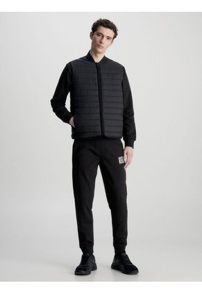 Pantalón De Chándal Con Logo De Algodón Negro Hombre Negro Calvin Klein