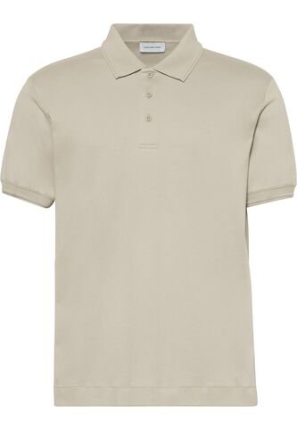 Polo Beige Regular Con Monograma Bordado En Relieve Calvin Klein Calvin Klein