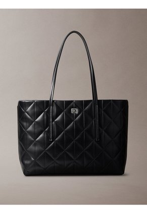 Bolso Negro Tote Pequeño Acolchado Calvin Klein
