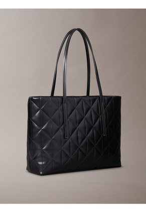 Bolso Negro Tote Pequeño Acolchado Calvin Klein