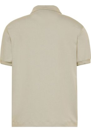 Polo Beige Regular Con Monograma Bordado En Relieve Calvin Klein